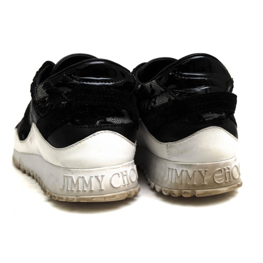 ○ジミーチュウ Jimmy Choo 牛革 カーフ ローカットスニーカー Seattle シアトル フローラルレース レディース 【中古】 中古 JIMMY CHOO（ジミーチュウ） ローカットスニーカー Seattle シアトル