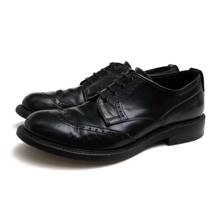 ○キッズラブゲイト KIDS LOVE GAITE 牛革 ビジネスシューズ 13A91021 ウイングチップ グッドイヤーウェルト製法 レザーソール メ  中古 KIDS LOVE GAITE（キッズラブゲイト） ビジネスシューズ 13A91021 牛革