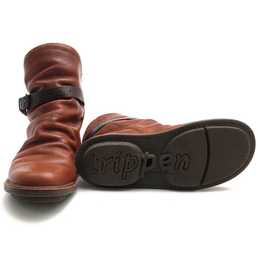 trippen（トリッペン） ショートブーツ BOMB ボム 牛革 シボ革