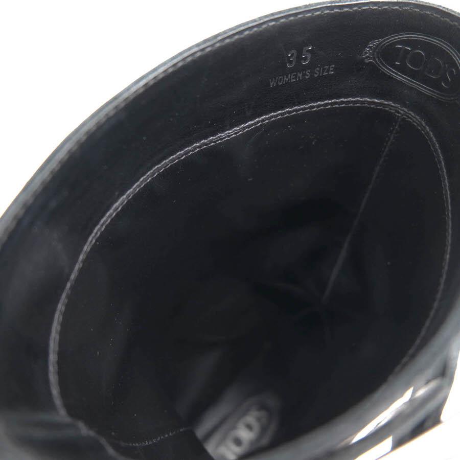 TOD'S（トッズ） エンジニアブーツ 牛革 カーフ ラバーソール プレーン