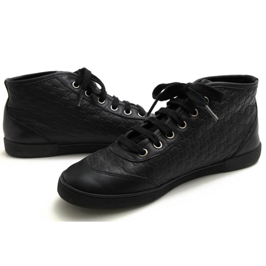 GUCCI（グッチ） ハイカットスニーカー 391499 GGシマレザー 牛革