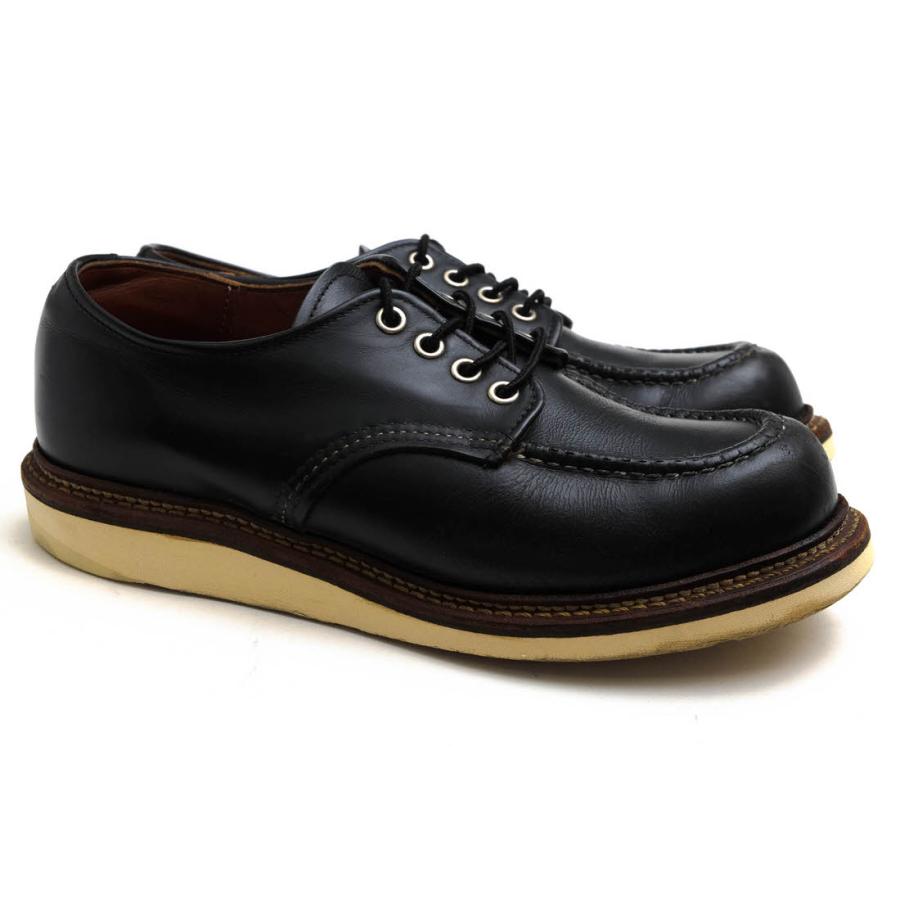 ○レッドウィング RED WING Black Chrome Leather ブラッククロームレザー 牛革 カジュアルシューズ 8106 WORK OXFORD ワーク オッ 中古 RED WING SHOES（レッドウィング） RED WING カジュアルシューズ 8106