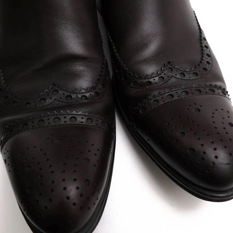メンズ DOLCE&GABBANA サイドジップブーツ ブラック メダリオン 8