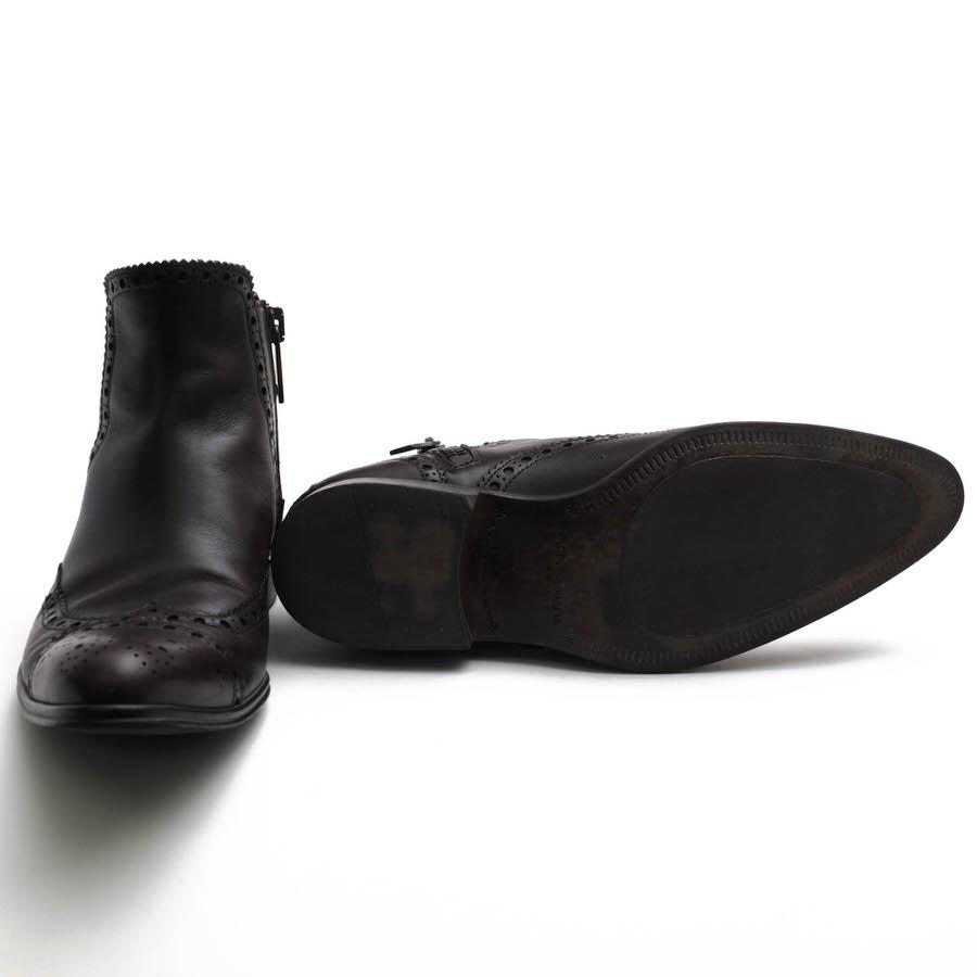 DOLCE&GABBANA DOLCE＆GABBANA ドルガバ サイドジップブーツ 3046 牛革 