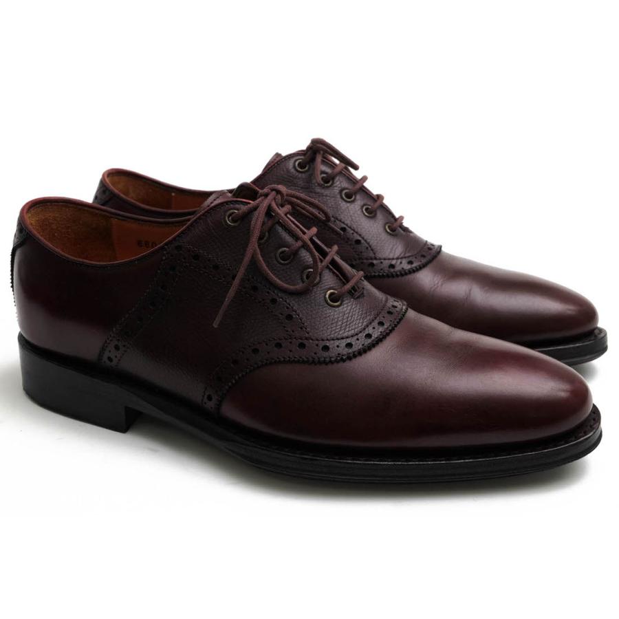 ○ジャランスリワヤ JALAN SRIWIJAYA 牛革 ビジネスシューズ 6601 11120 サドルシューズ プレーントゥ グッドイヤーウェルト製法   中古 JALAN SRIWIJAYA（ジャラン スリウァヤ） ジャランスリワヤ ビジネス