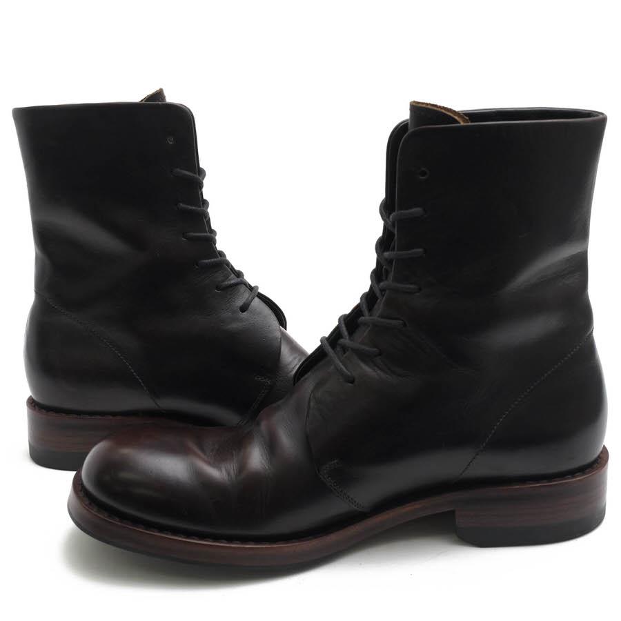 ○プレミアータ PREMIATA イタリアンレザー 牛革 レースアップブーツ 30704 プレーントゥ メンズ 【中古】 中古 PREMIATA（プレミアータ） レースアップブーツ 30704 イタリアンレザー