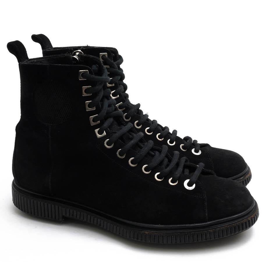 ○ジミーチュウ Jimmy Choo 牛革 カーフ レースアップブーツ  boots カート クリーパーソール サイドジップ メンズ 【中古】 中古 JIMMY CHOO（ジミーチュウ） レースアップブーツ Kurt boots カート
