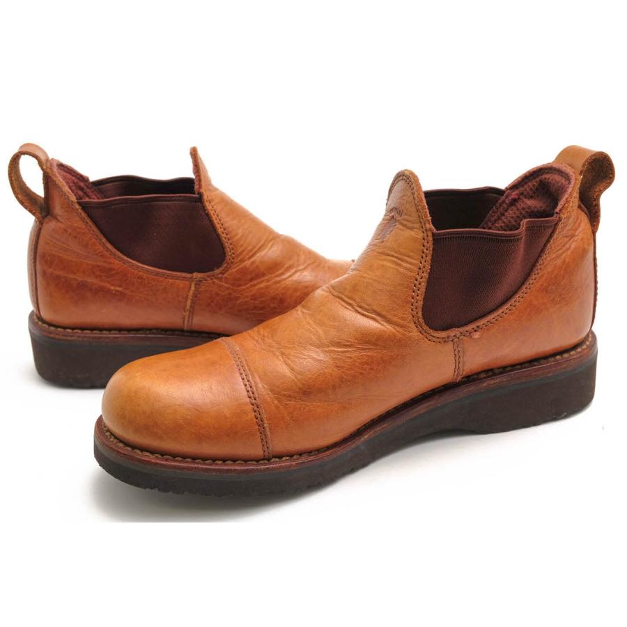 盆*栽様 チペワ CHIPPEWA サイドゴアブーツ 訳あり極美品 MADE I CHIPPEWA（チペワ） サイドゴアブーツ 91024 3.5CAP TOE SIDE GORE