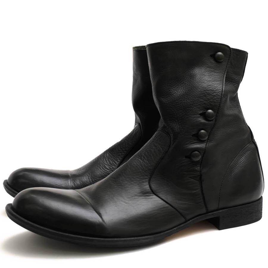グラム／glamb ブーツ シューズ 靴 メンズ 男性 男性用レザー 革 本革 ブラック 黒  GB09AT-AC16 Columbas boots ボタンブーツ ヴィンテージ加工 glamb（グラム） その他ブーツ GB09AT-AC16 Columbas boots ボタン