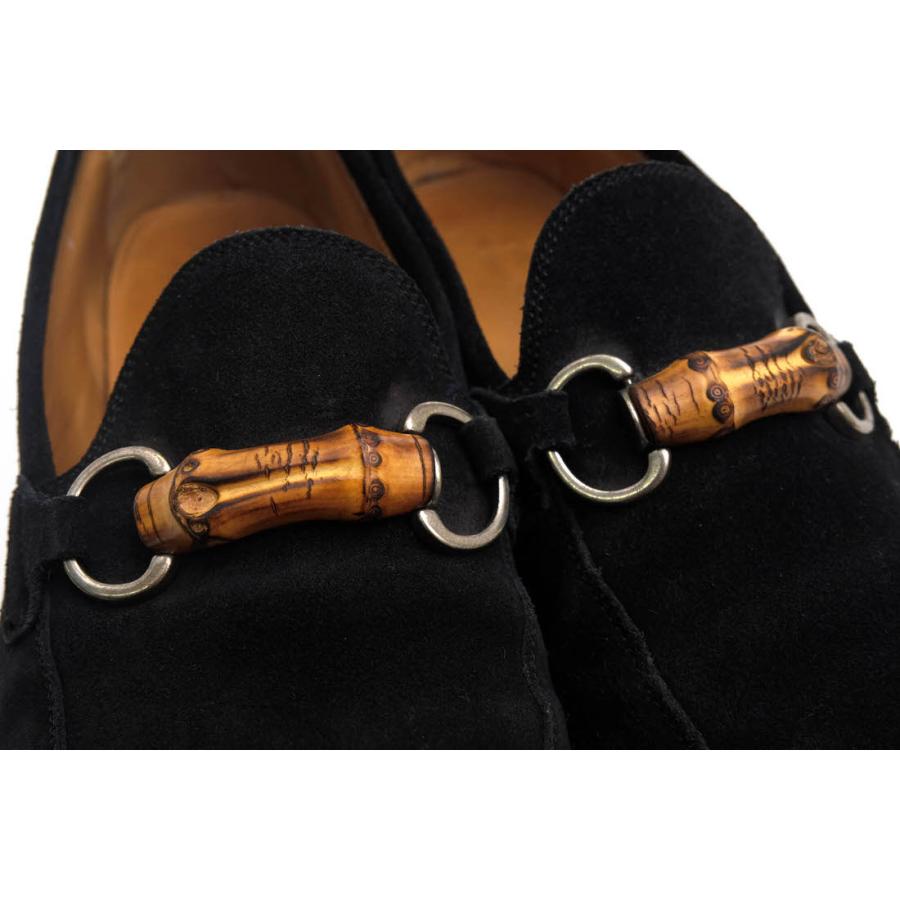 GUCCI（グッチ） ビットローファー 368435 Suede Bamboo Horsebit