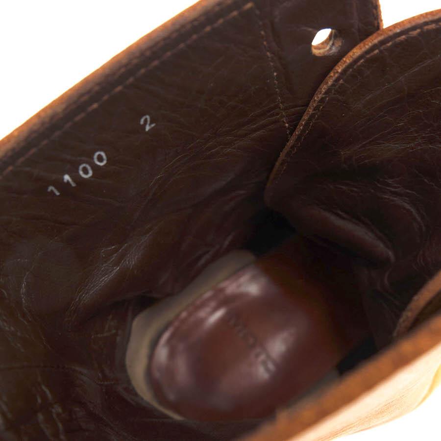 LEATHER & SILVER MOTO モト レースアップブーツ 1100 PLAIN TOE LACE