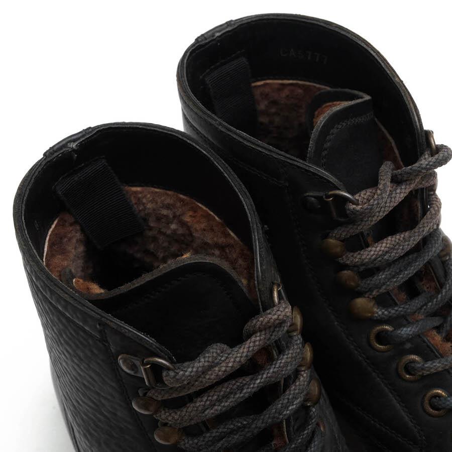 ○ドルガバ DOLCE＆GABBANA 牛革 カーフ レースアップブーツ CA5177 ボア キャップトゥ ヴィンテージ加工 メンズ 【中古】 中古 DOLCE&GABBANA（ドルチェ & ガッバーナ） ドルガバ レースアップブーツ