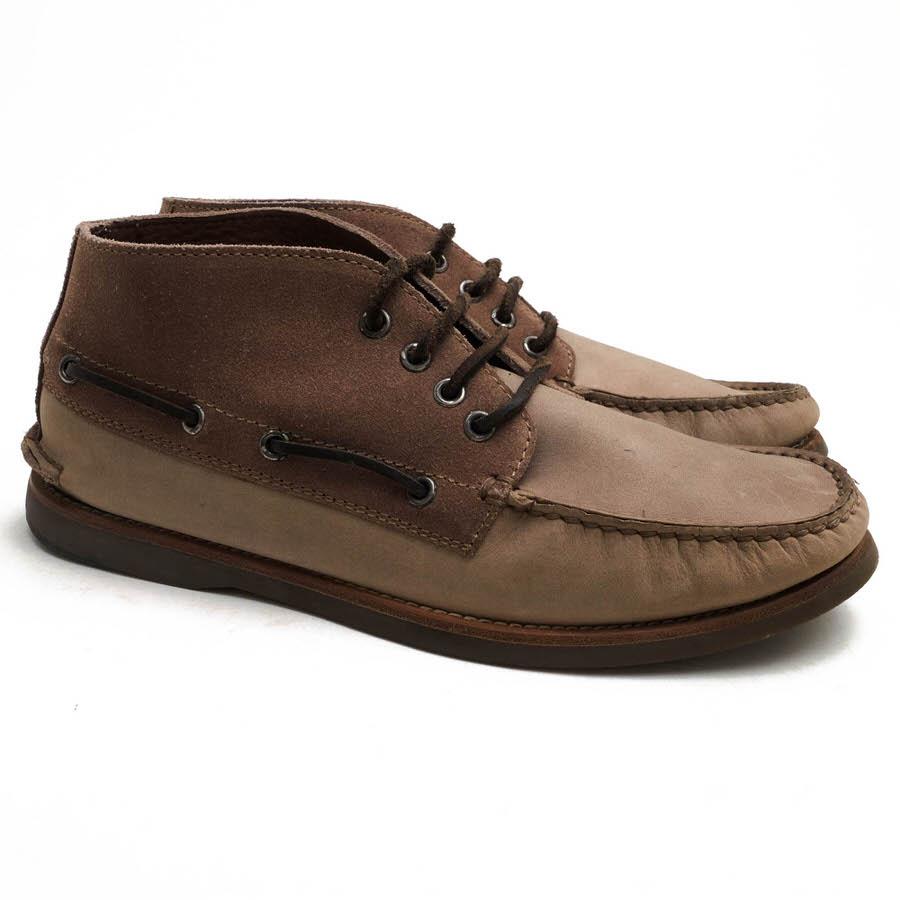BRUNELLO CUCINELLI ベージュ チャッカブーツ BRUNELLO CUCINELLI ブルネロクチネリ チャッカブーツ 牛革 デッキ