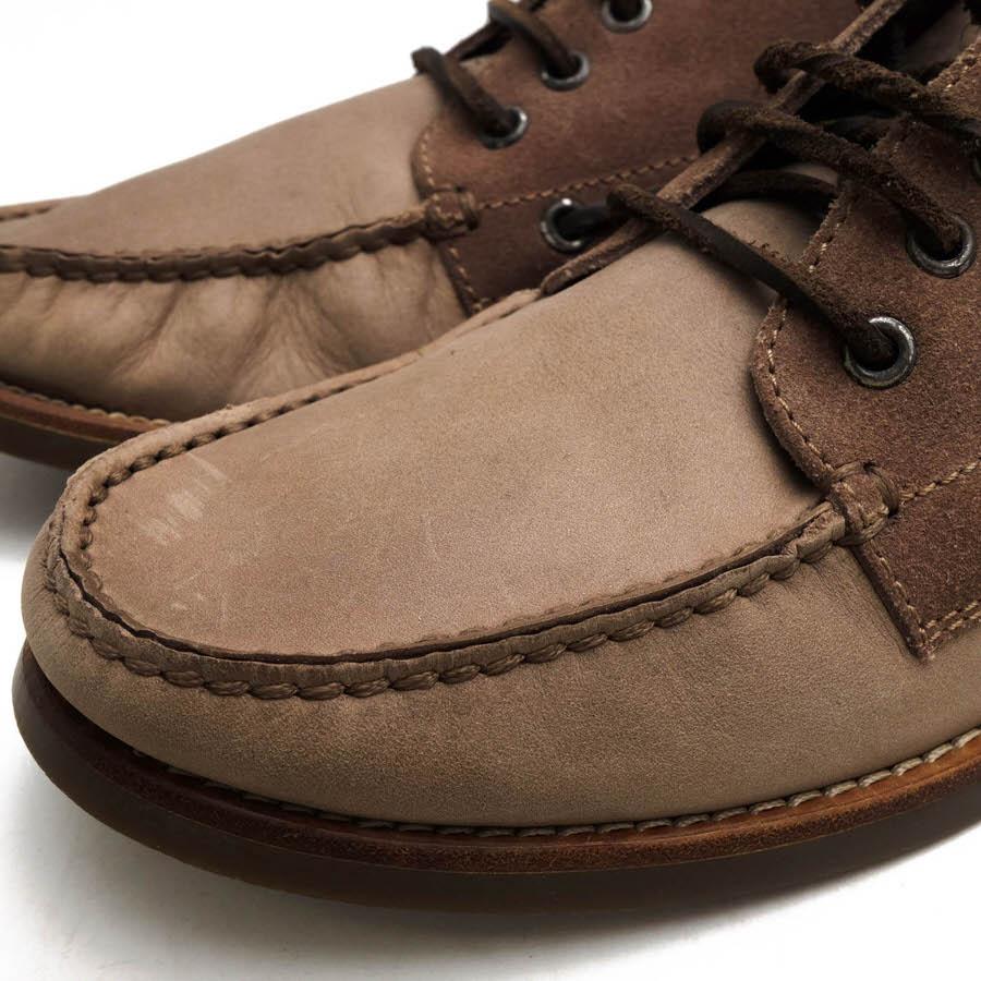ブルネロクチネリ　ブラウンレザー チャッカブーツ　42 ビブラムソール BRUNELLO CUCINELLI ブルネロクチネリ チャッカブーツ 牛革 デッキ
