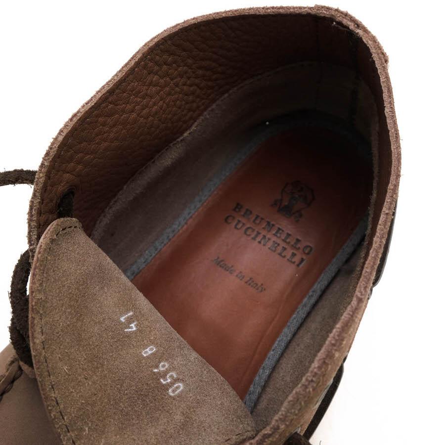 BRUNELLO CUCINELLI ブルネロクチネリ チャッカブーツ 牛革 デッキ