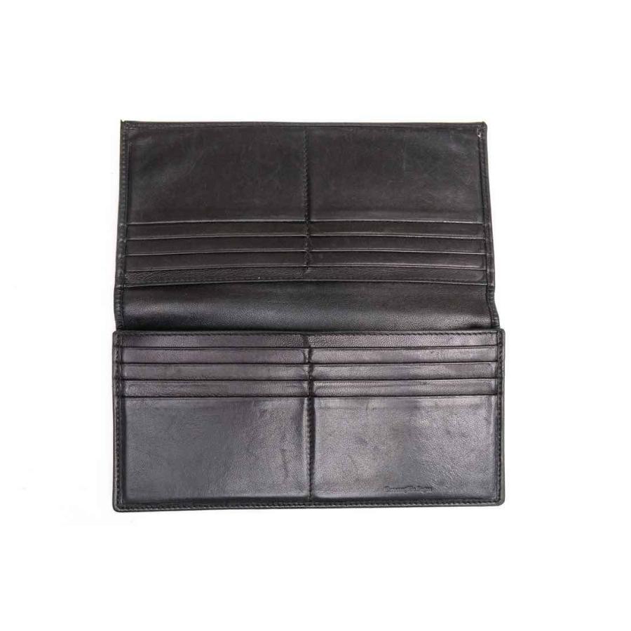 未使用品 エルメネジルド ゼニア 小銭入れ付き 二つ折り 長財布 ブラック 未使用 エルメネジルド ゼニア Ermenegildo Zegna 財布 コインケース