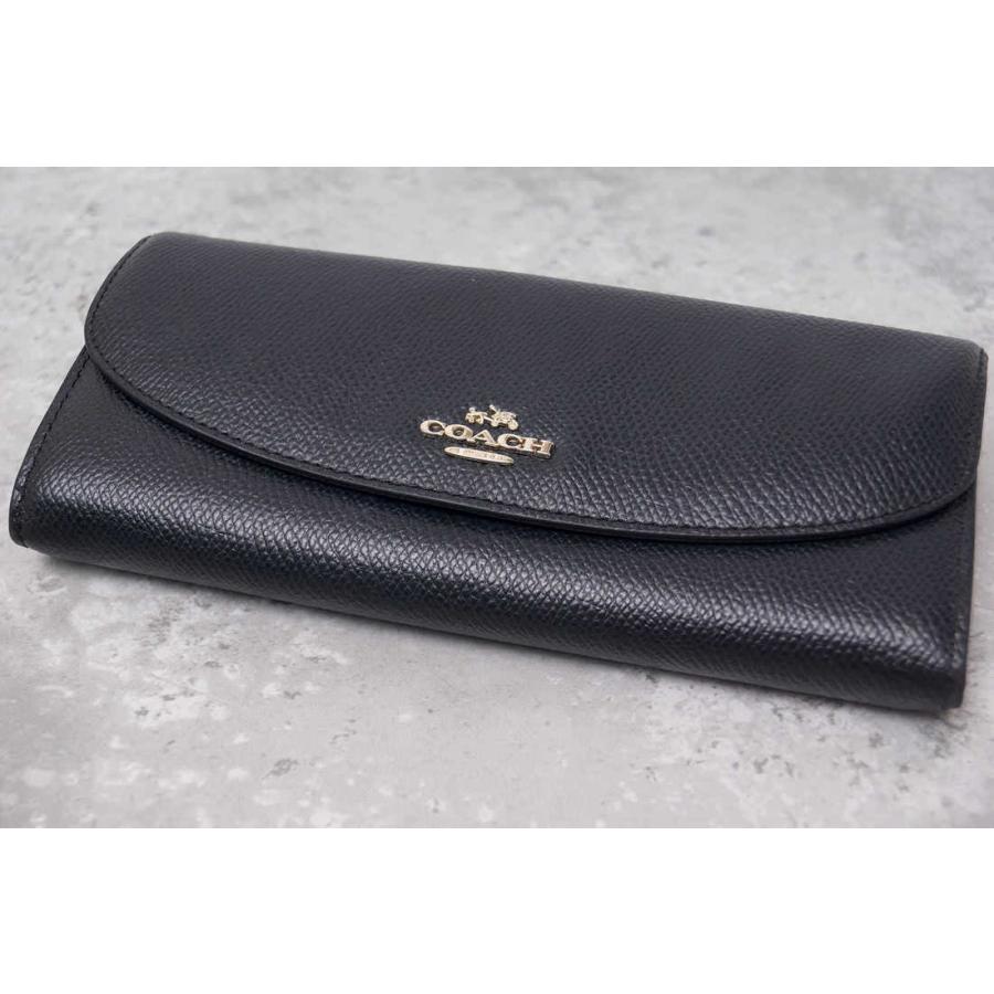 COACH コーチ 長財布 F52628 クロスグレーン レザー ポップ