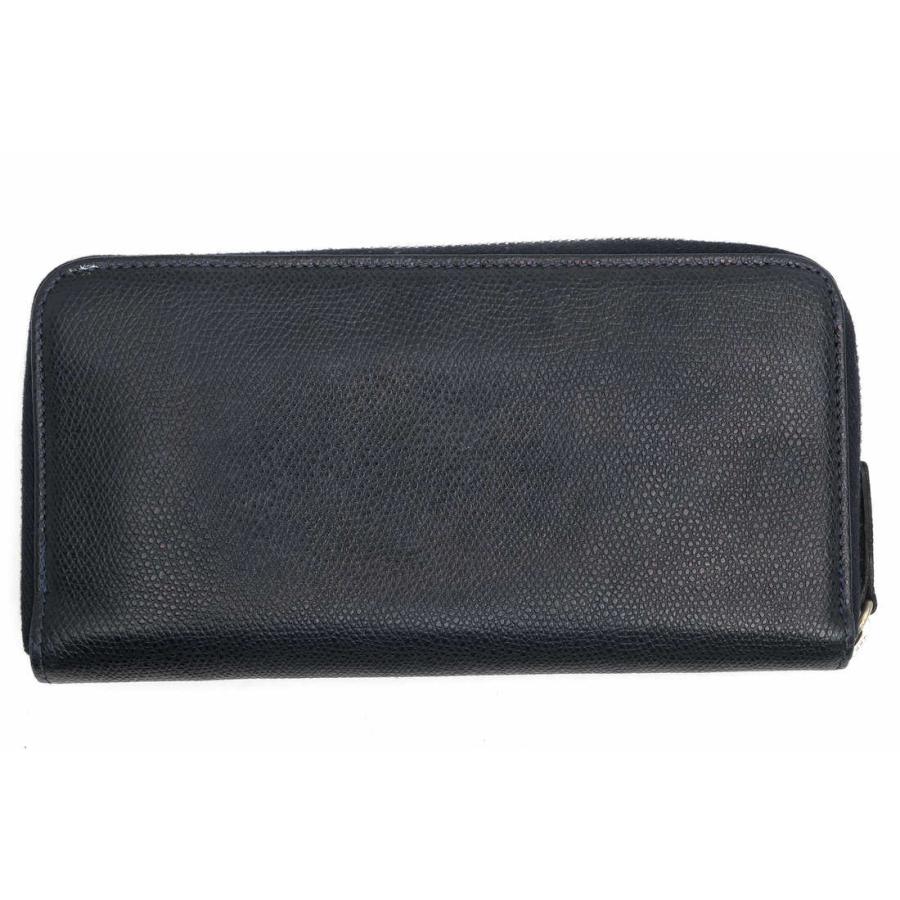 PRADA ブラック黒 レザー ラウンドジップ長財布シュリンクレザーシボ革