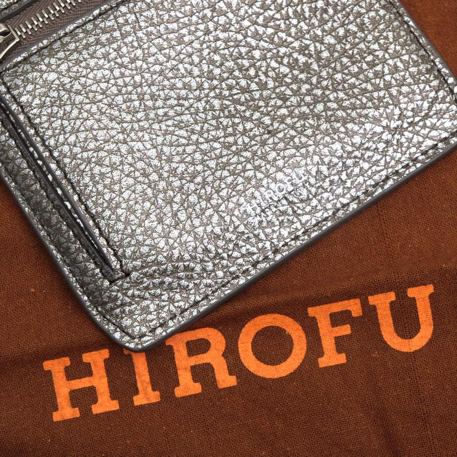 HIROFU ヒロフ 財布 牛革 カーフ ミニウォレット シボ革 HIROFU ヒロフ 財布 牛革 カーフ ミニウォレット シボ革