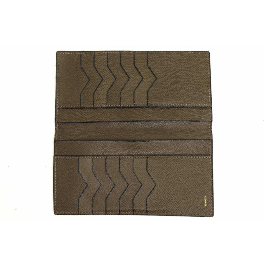○ヴァレクストラ Valextra 牛革 カーフ 長財布 V8L21-044 Vertical 12 Card ヴァーティカル 12カード 小銭入れなし 札入れ 二つ折 中古 Valextra ヴァレクストラ 長財布 V8L21-044 Vertical 12 Card ヴァー