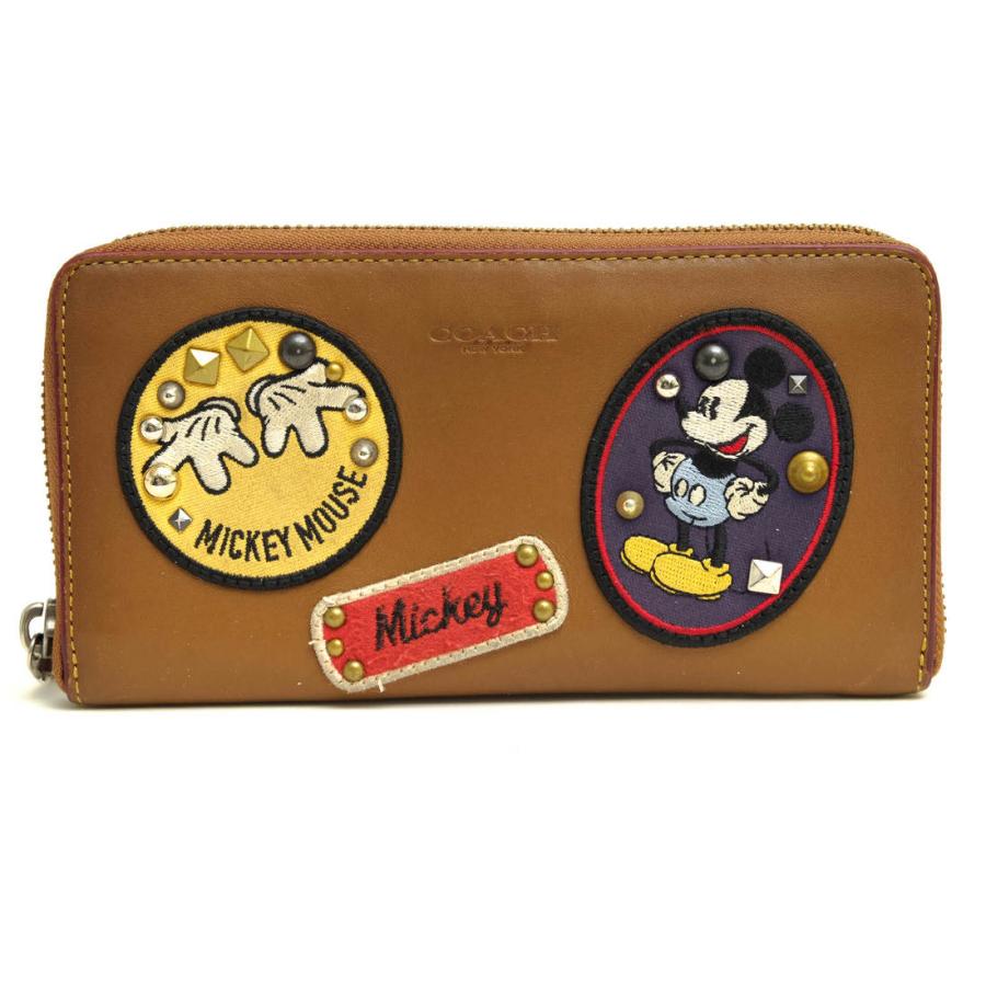 Coach コーチ 長財布 F ミッキーマウス パッチワーク アコーディオン ジップ アラウンド 牛革 グラブカーフ ディズニー Disney ワッペ W5725 Desir Yahoo ショッピング店 通販 Yahoo ショッピング