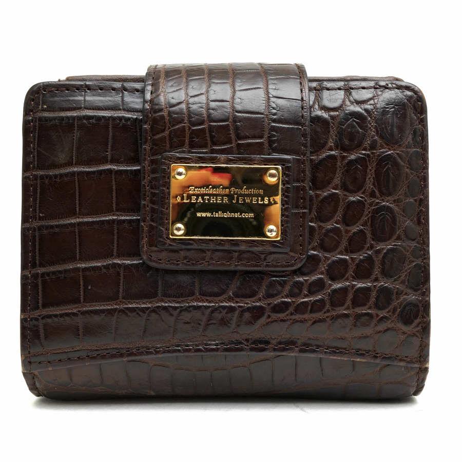 未使用品✨️　レザージュエルズ　ナイルクロコダイルレザー　折り財布 LEATHER JEWELS レザージュエルズ 財布 02017B ナイル