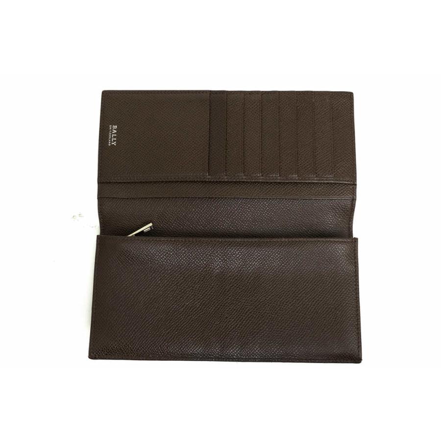 BALLY ダークブラウン 長財布 クロコ型押し 【公式通販】