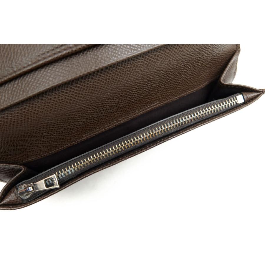 BALLY ダークブラウン 長財布　クロコ型押し BALLY ダークブラウン 長財布 クロコ型押し 【公式通販】