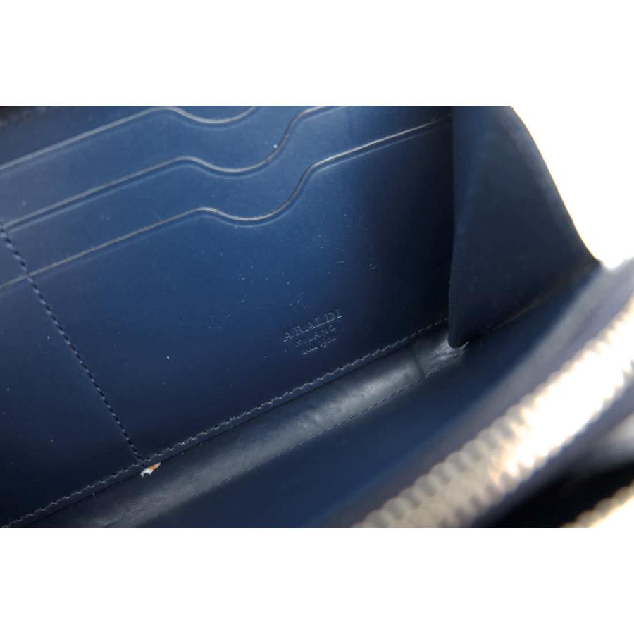 ○アラルディ 1930 ARALDI 1930 牛革 長財布 ARBP284 AMPONATO タンポナート L字ファスナー グラデーション 小銭入れあり メンズ   中古 ARALDI 1930 アラルディ 長財布 ARBP284 AMPONATO タンポナート 牛革 L