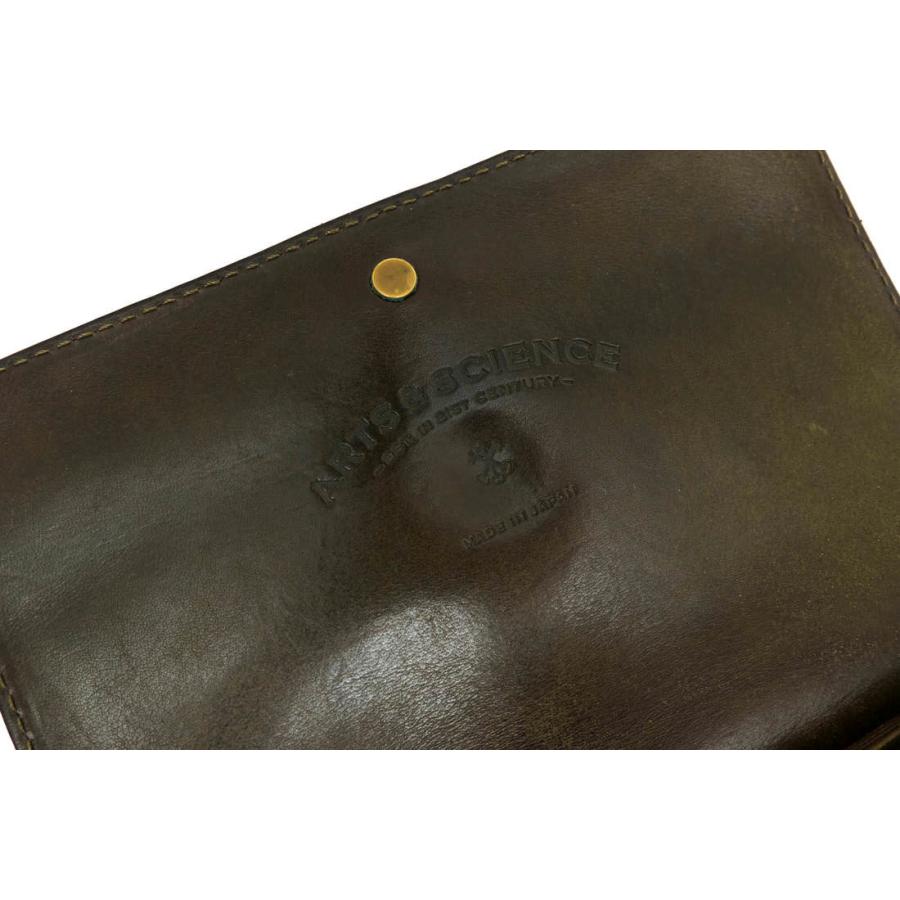 ○アーツ＆サイエンス ARTS&SCIENCE イタリア原産 ベジタブルタンニン鞣し 牛革 長財布 063W002 896-78-009 Jabara long wallet ジ 中古 ARTS&SCIENCE アーツ＆サイエンス 長財布 063W002 896-78-009 Jabara