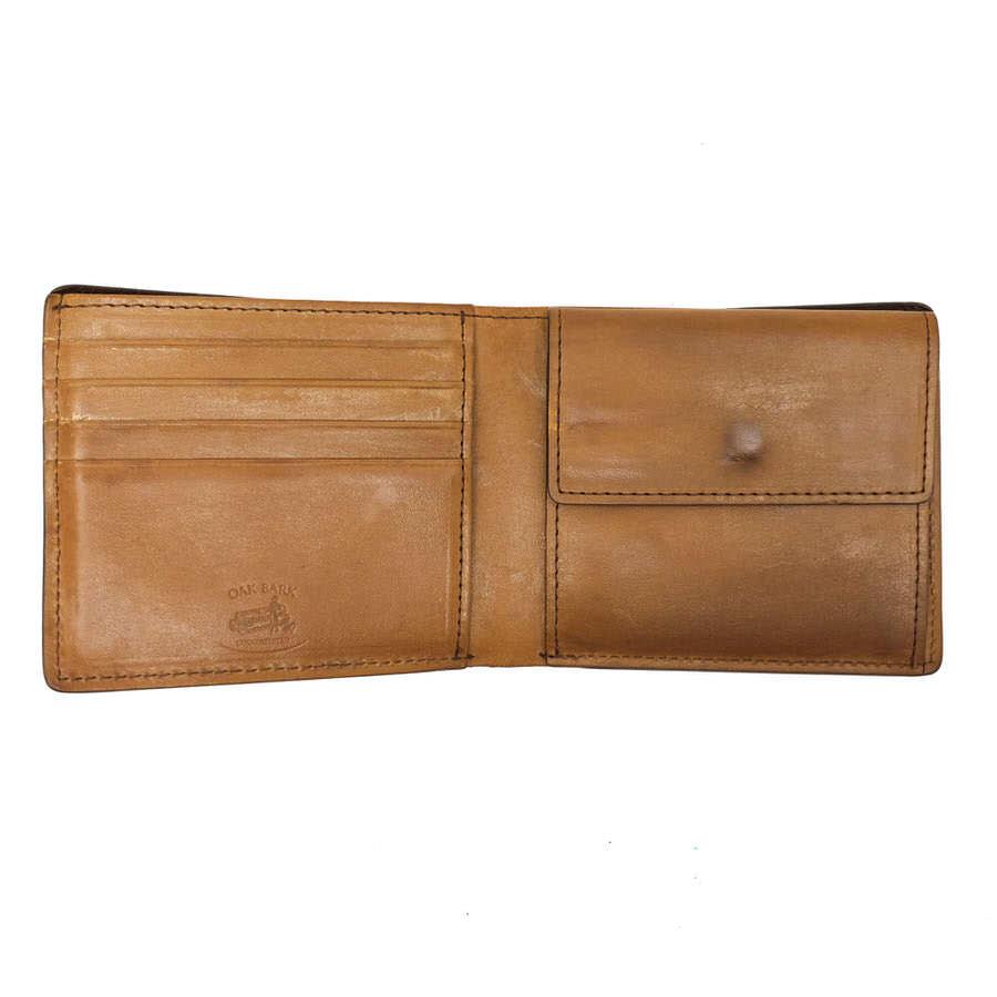 COCOMEISTER / OAKBARK BATCOMBE/2つ折り財布/レザー/BRW/無地/メンズ COCOMEISTER ココマイスター 財布 OAK BARK BATCOMBE オークパーク