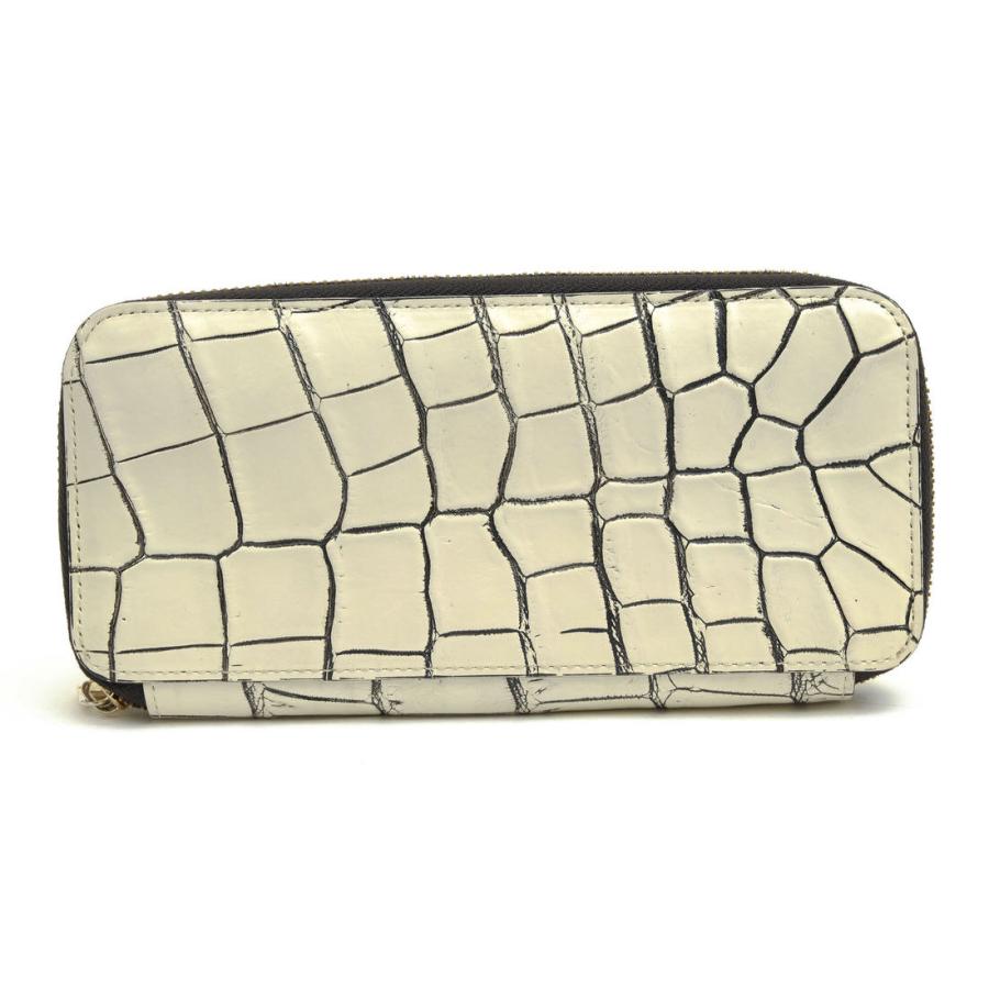 テ*ラ様 STYLE CROCO スタイルクロコ　バニラ　ラウンドファスナー　長 テ*ラ様 STYLE CROCO スタイルクロコ バニラ ラウンドファスナー