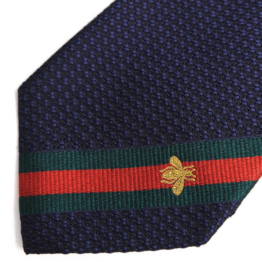 GUCCI（グッチ） ネクタイ 456510 4E002 ウェブライン Bee ビー 柄