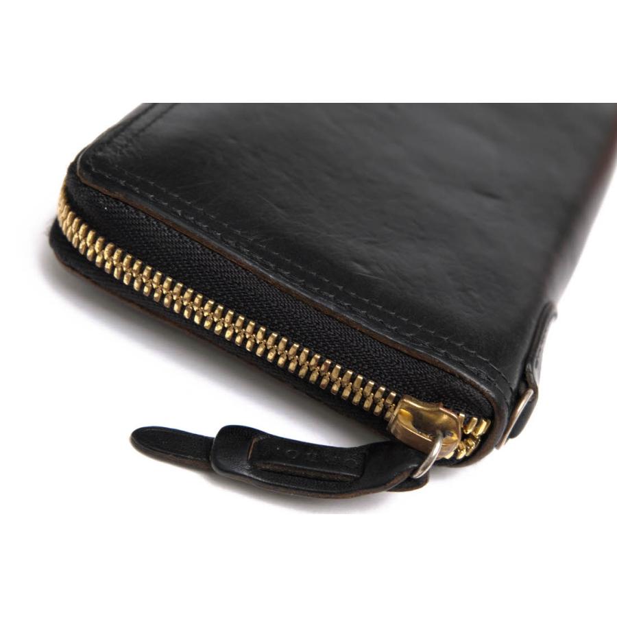 ○コルボ CORBO イタリア産ヴァケッタレザー 牛革 長財布 8LC-9955 SLATE スレート 小銭入れあり ラウンドジップ ラウンドファスナ 中古 CORBO（コルボ） 長財布 8LC-9955 SLATE スレート イタリア産ヴァ