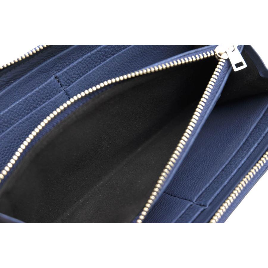 ERA. イーラ 長財布 L001 BUBBLE CALF ROUND SLIM WALLET 仏デュプイ社  