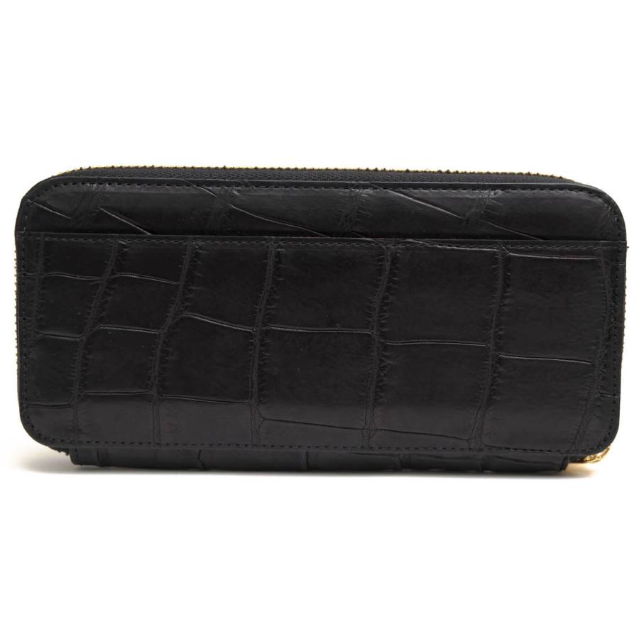 スタイルクロコ／STYLE CROCO 長財布 財布 ウォレット レディース 女性 女性用クロコ クロコダイル レザー 革 本革 ブラック 黒  小銭入れあり ラウンドジップ ラウンドファスナー STYLE CROCO スタイルクロコ 長財布 小銭入れあり ラウンドジップ
