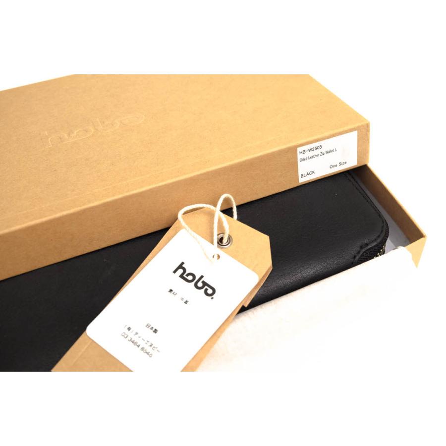 hobo（ホーボー） 長財布 HB-W2505 Oiled Leather Zip Wallet L