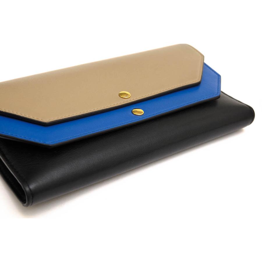 Mulberry MULBERRY マルベリー 長財布 牛革 カーフ フラップ式 Mulberry MULBERRY マルベリー 長財布 牛革 カーフ フラップ式