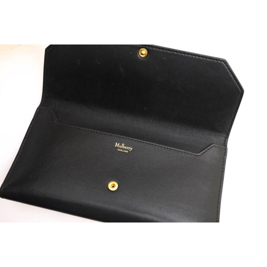 Mulberry MULBERRY マルベリー 長財布 牛革 カーフ フラップ式 Mulberry MULBERRY マルベリー 長財布 牛革 カーフ フラップ式
