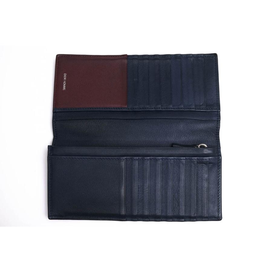Dior HOMME ディオールオム 長財布 牛革 カーフ CDロゴ 小銭入れあり