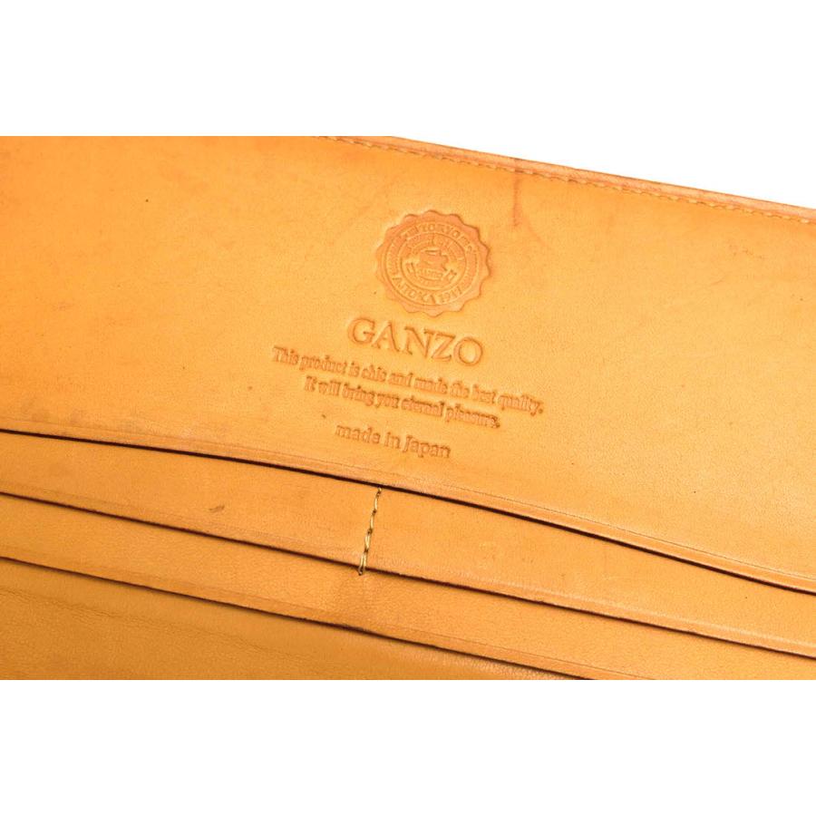 【良品】Ganzo 長財布 GANZO ガンゾ 長財布 wgan57878 CORDOVAN 通しマチ長財布 馬革