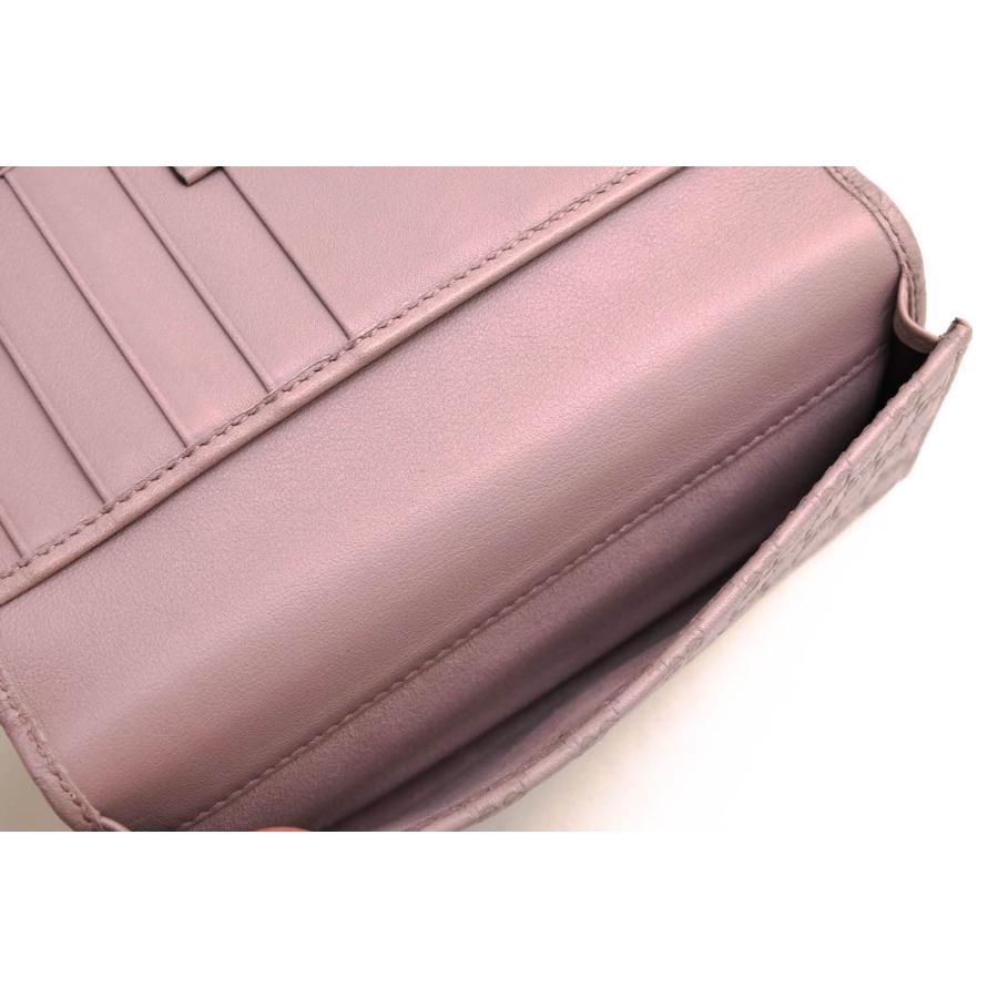 ○グッチ GUCCI 牛革 カーフ 長財布 368702-534041 マイクログッチシマ GG柄 レディース 【中古】 中古 GUCCI（グッチ） 長財布 368702-534041 牛革 カーフ マイクロ