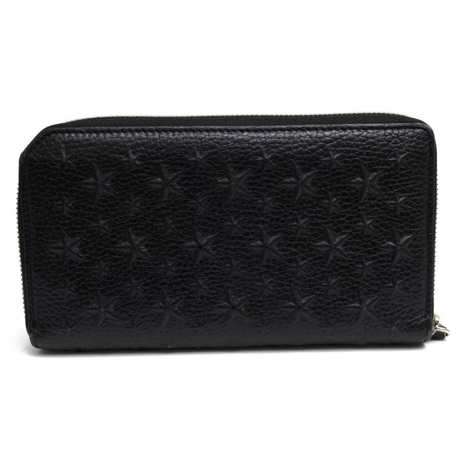 ○ジミーチュウ Jimmy Choo 牛革 カーフ 長財布 121 CARNABY LEATHER WITH MIXED STARS カーナビー スタースタッズ 小銭入れあり   中古 JIMMY CHOO（ジミーチュウ） 長財布 CARNABY LEATHER WITH MIXED STARS