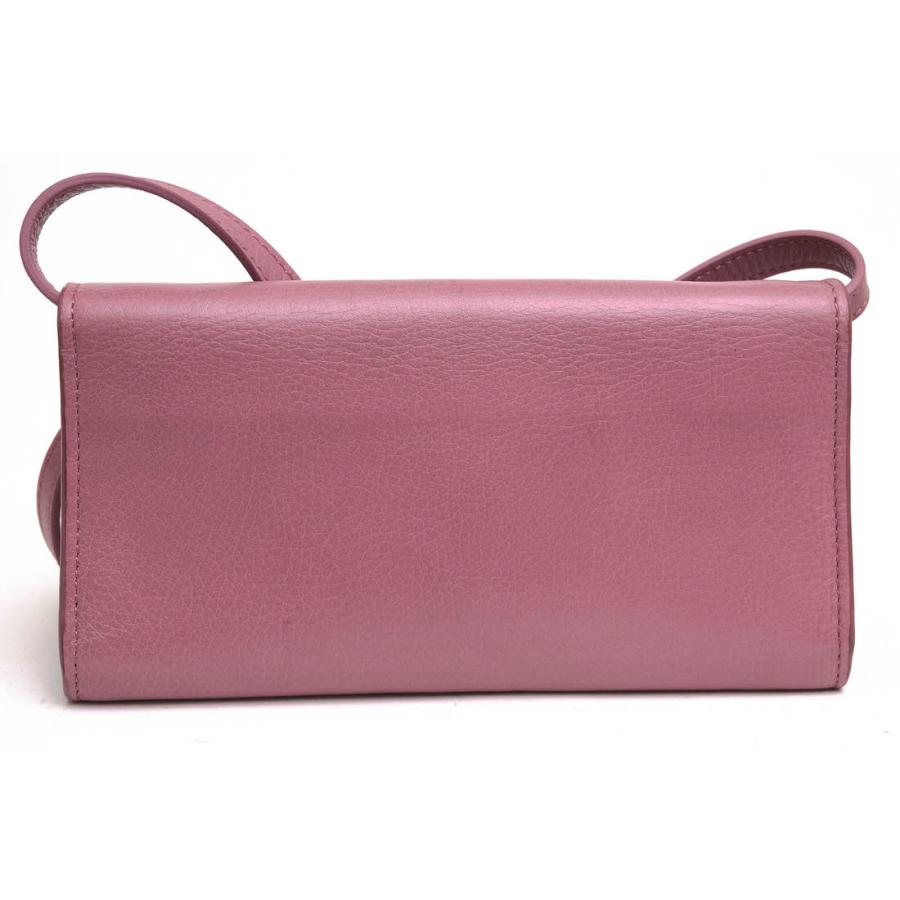 ○ヒロフ HIROFU 牛革 財布 お財布ショルダー フラップ式 小銭入れあり レディース 【中古】 中古 HIROFU（ヒロフ） 財布 お財布ショルダー 牛革 フラップ式 小銭入れ