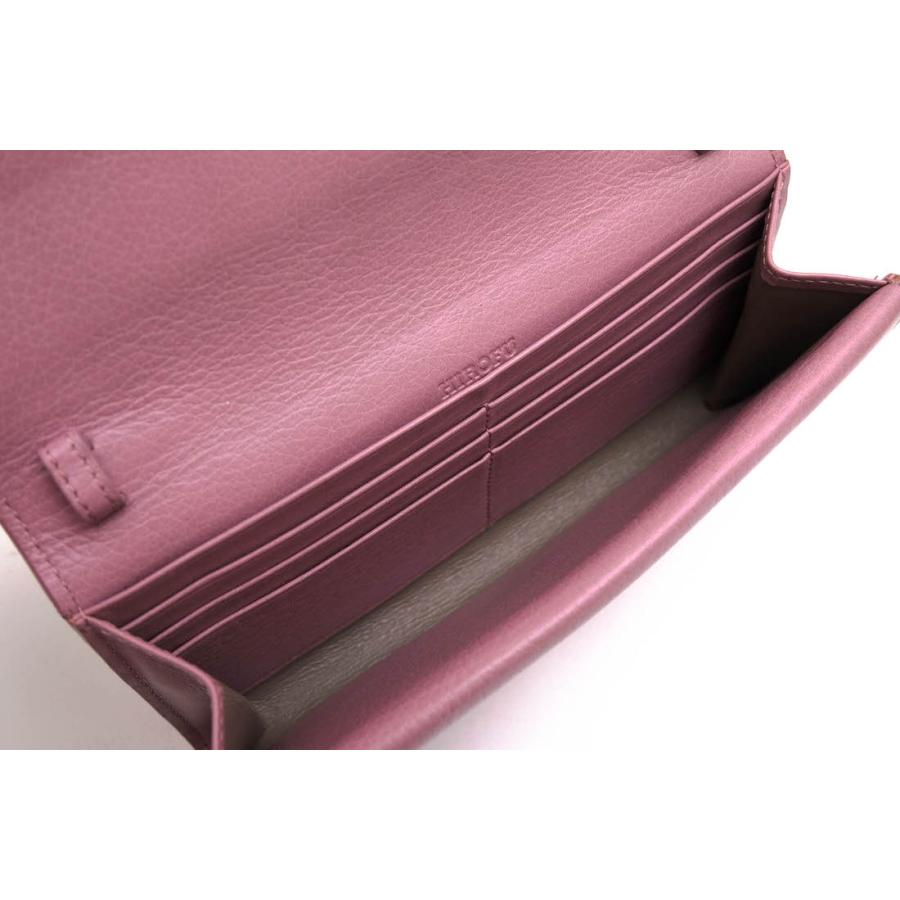 ○ヒロフ HIROFU 牛革 財布 お財布ショルダー フラップ式 小銭入れあり レディース 【中古】 中古 HIROFU（ヒロフ） 財布 お財布ショルダー 牛革 フラップ式 小銭入れ