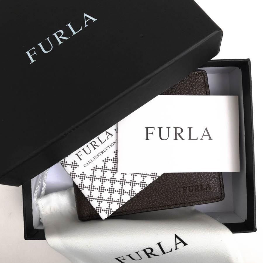 ○フルラ FURLA Man 牛革 財布 Hunter Wallet 小銭入れあり 二つ折り シボ革 シュリンクレザー メンズ 【中古】 中古 FURLA（フルラ） 財布 Hunter Wallet Man 牛革 小銭入れあり 二つ折り