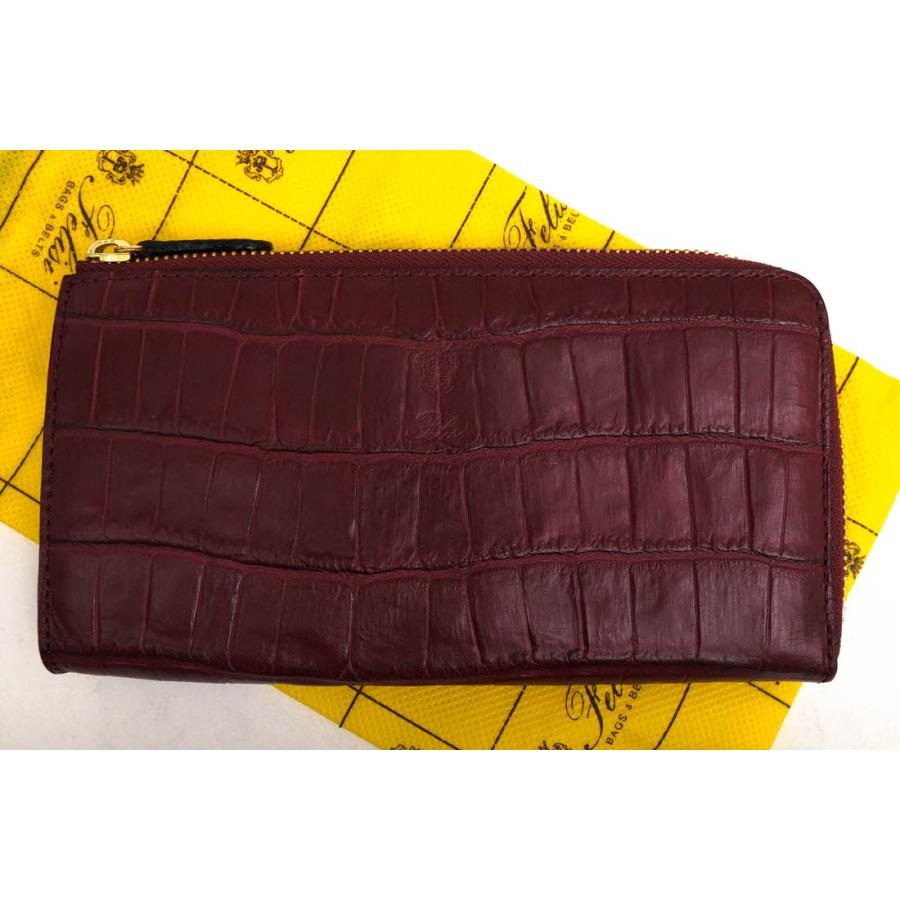 Felisi（フェリージ） 長財布 1075/1/SA エンボスレザー 牛革 クロコ型 