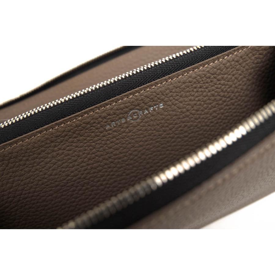 ○アーツアンドクラフツ ARTS＆CRAFTS 独ペリンガー社ジャーマンシュランケンカーフ 牛革 長財布 AAC0064 ACC ROUND ZIP LONG WALL 中古 ARTS＆CRAFTS アーツアンドクラフツ 長財布 AAC0064 ACC ROUND ZIP