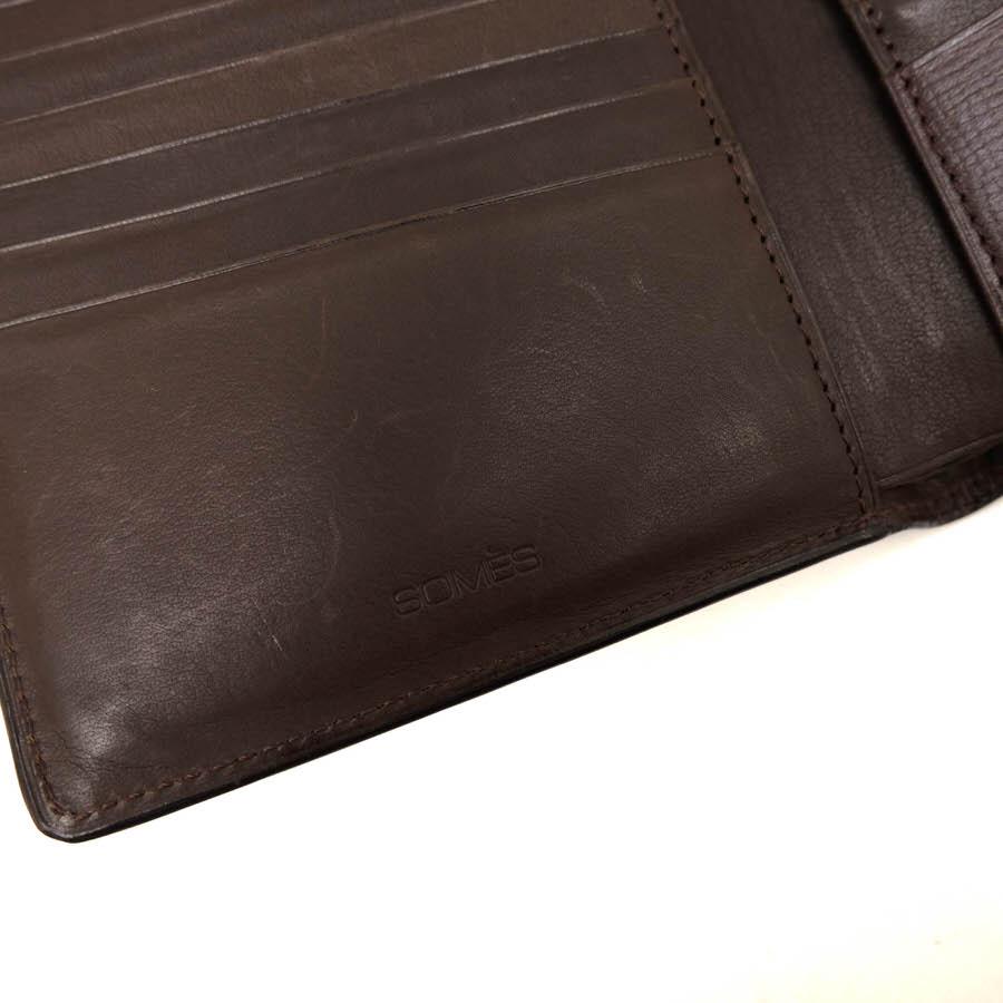 SOMES SADDLE ソメスサドル 長財布 グレイン型押し牛革 小銭入れなし 