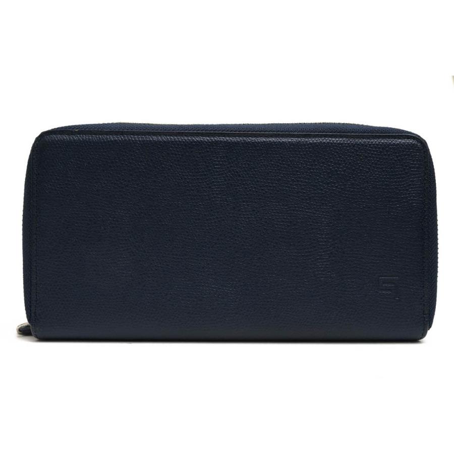 ○グラマス GRAMAS シボ打ち牛革 長財布 GOG816 Piccolo SingleZip Organizer Wallet 小銭入れあり ラウンドジップ ラウンドファス 中古 GRAMAS グラマス 長財布 GOG816 Piccolo SingleZip Organizer Wallet